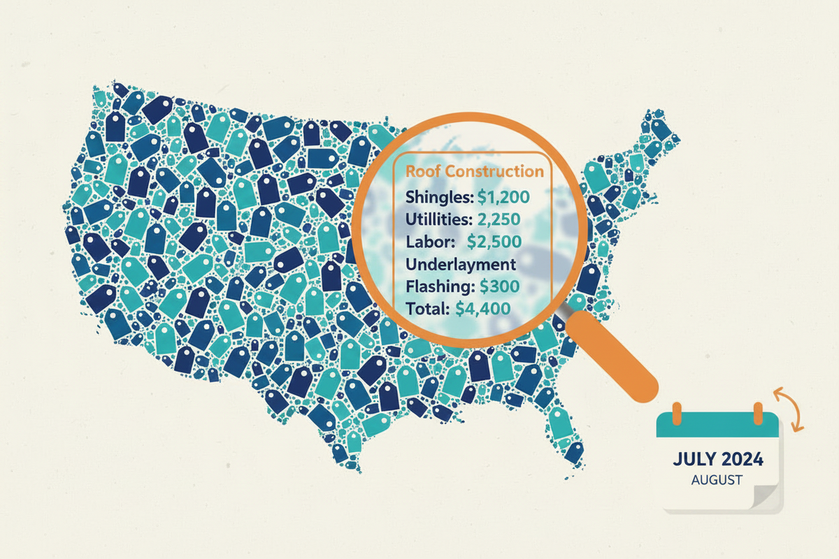 How Xactimate price lists and monthly pricing updates affect roofing estimates