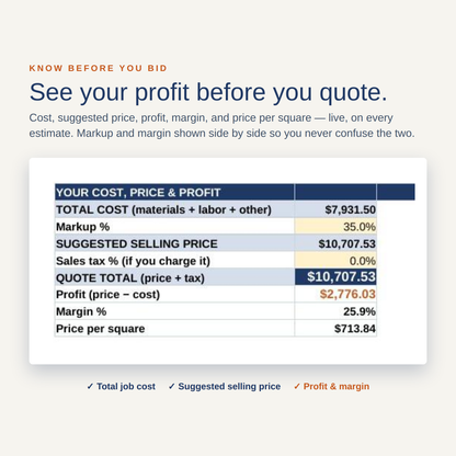 Roofing Estimate Calculator (Excel + Google Sheets)